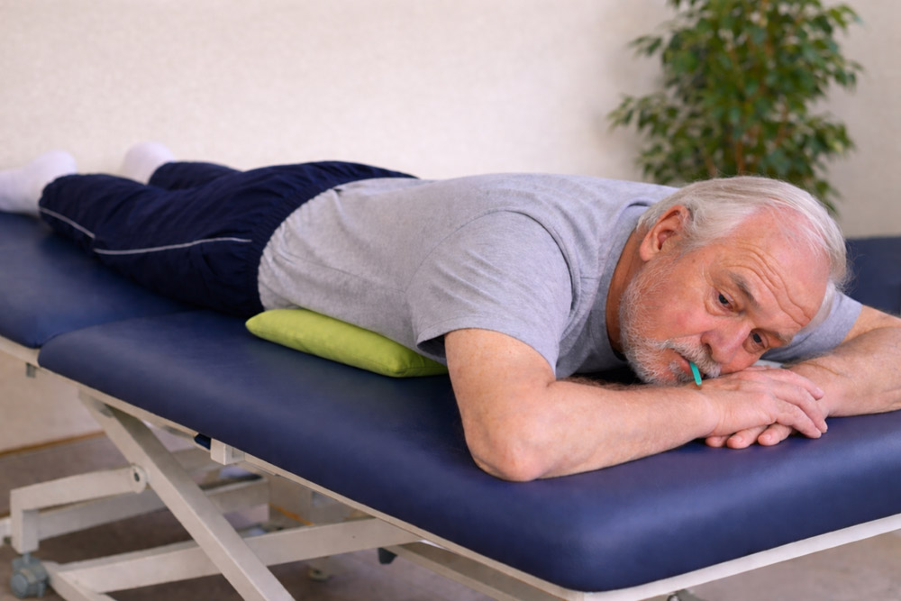 Zwerchfellpositionierung in Bauchlage