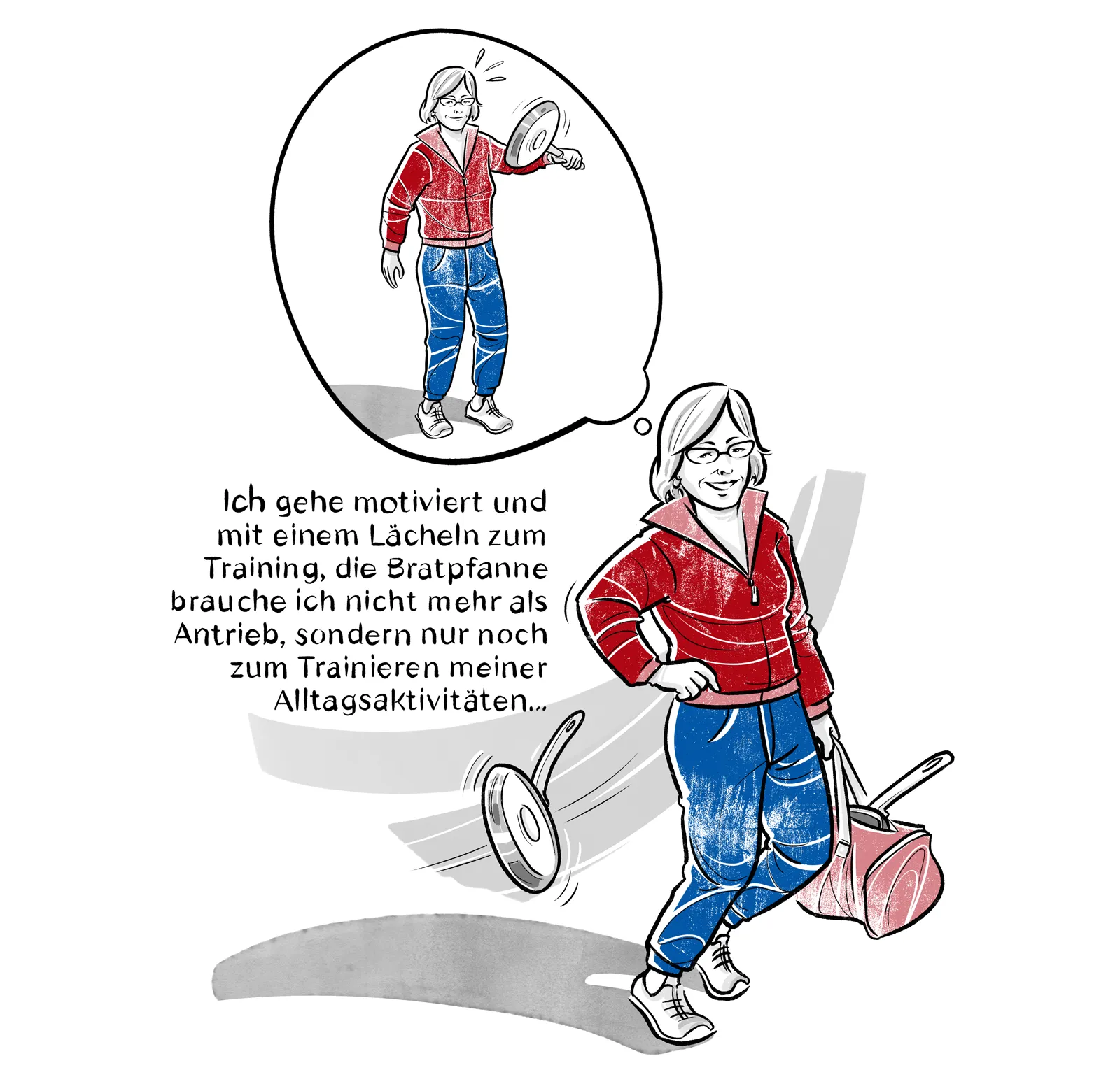 Bewegungsmotivation Illustration