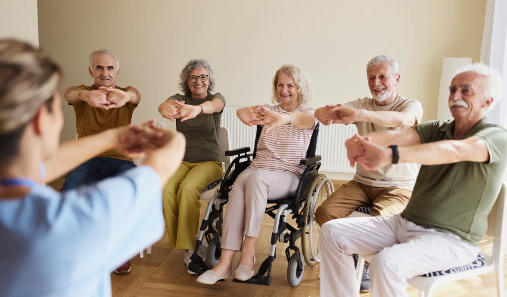 Lungensport in der Gruppe