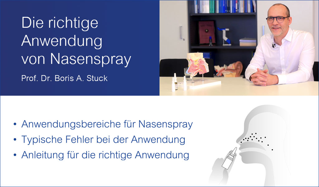 Nasenspray richtig anwenden